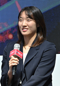 [포토]하나은행 정예림, “처음이라 떨려요”