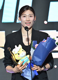 [포토]삼성생명 이해란, 우수수비선수상