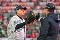 [포토]SSG전 6이닝 2실점 호투 펼친 한화 선발 류현진