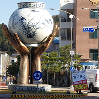 김왕규 양구군수 예비후보, 7일 양구경찰서앞 출근 인사