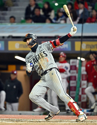 [포토]한화 심우준의 안타