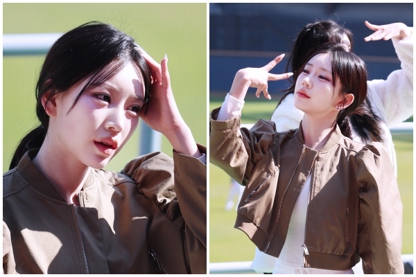 ‘따가운 햇살을 벗 삼아 연습을 실전처럼‘...두산 치어리더 조나현의 리허설!