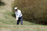 [포토] 티샷하는 정몽규 회장