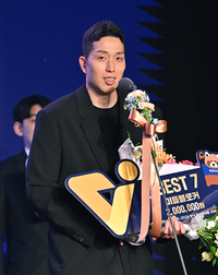 [포토]현대캐피탈 최민호, V리그 남자부 베스트7 미들 블로커