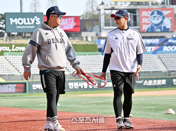 [포토]두산 합류한 손아섭, 양의지와!