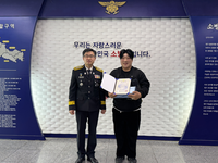 [강원소방]영월, 상가 화재 초기 진압 ‘시민 영웅’에 표창 수여