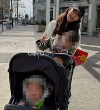 ‘성매매 논란’ 지나, 아이 안고 유모차까지…“결혼했나?”