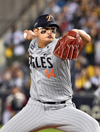 [포토]한화 김서현, LG전 5회 등판