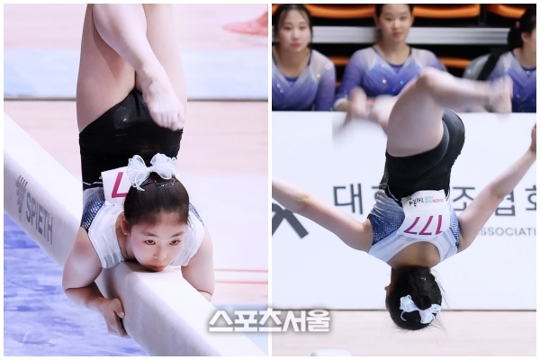 '기계체조의 미래' 황서현, 평균대 1위의 완벽 연기...'체조 요정', 제81회 전국종별체조선수권대회를 수놓다