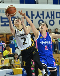 [포토]KB스타즈 허예은, 과감한 레이업슛