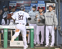 [포토] 김원형 감독 ‘좋았어’