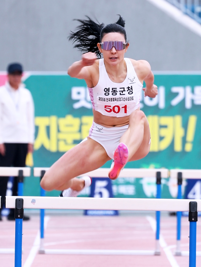 ‘육상 여신’이란 말이 가장 잘 어울리는 김지은, 종별 400mH(허들) 우승!...영동군청 홍보대사 역할 톡톡