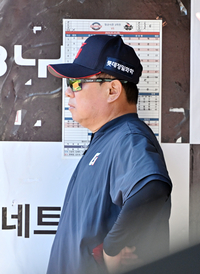 [포토]롯데 김태형 감독, 5연승을 노렸는데...