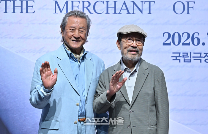 [포토] 박근형-신구, 환한 미소의 샤일록과 공작