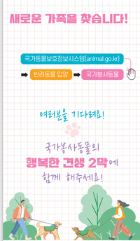 농림축산식품부, 4월 1일부터 국가봉사동물 입양 지원사업 시행
