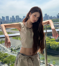 장원영, 베이지 셋업에 150만 원대 이너웨어 매치…새깅 패션도 완벽 소화