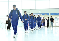 [포토]사전 캠프로 출발하는 축구 대표팀