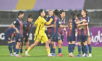 [포토] 결승 진출 실패한 수원FC 위민