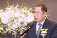 [포토] 대한육상연맹 김동주 수석부회장, 제17대 한국대학육상연맹 송연식 회장 취임 축사