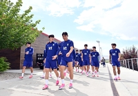 [포토]훈련장 바꾼 축구대표팀