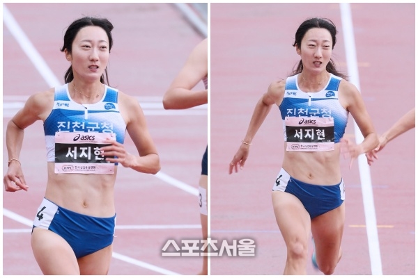 진천군청 서지현, 해남 실업육상 100m 우승...육상에 진심인 충북의 딸!