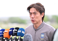 [포토]축구대표팀 이끄는 홍명보 감독