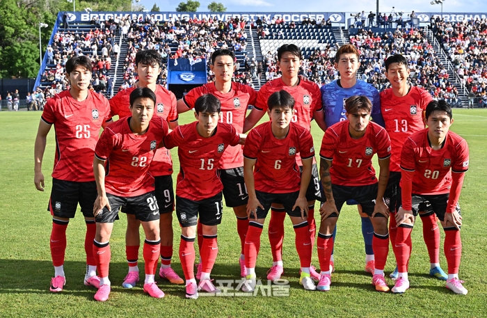 [포토]트리니다드토바고와의 평가전 나서는 선발 선수들