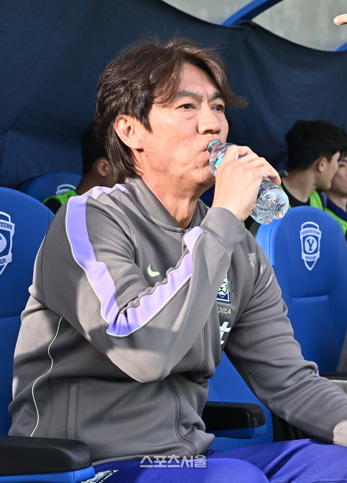 [포토]홍명보 감독, 승리에 대한 갈증