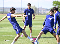 [포토]조위제, 훈련 파트너에서 월드컵 멤버로!