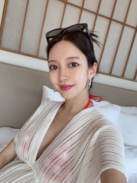 ‘이필립♥’ 박현선, 만삭에도 여전한 미모…가족 모두 수영장 나들이
