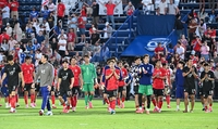 [포토]두 차례 평가전 마친 축구대표팀