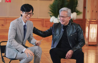 유재석 ‘빵’ 터지게 만든 젠슨 황...‘유퀴즈’ 투샷 공개