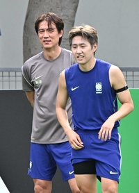 [포토]홍명보 감독과 이강인