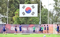 [포토]축구대표팀의 멕시코 입성 첫 훈련