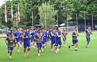 [포토]축구 대표팀, 오늘도 달린다!