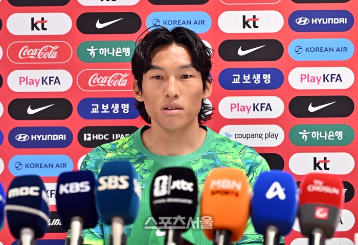홍명보호에 복덩이 탄생? 체코전 앞두고 ‘딸 출산’ GK 김승규 “와이프(김진경)에게 미안, 월드컵 좋은 성적으로 선물하고파”[SS사포판 현장]