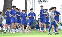 [포토]체코전 앞두고 마지막 훈련하는 대표팀