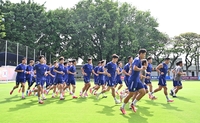 [포토]승리를 향해 달리는 축구대표팀