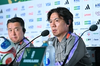 [포토]공식 기자회견하는 홍명보 감독