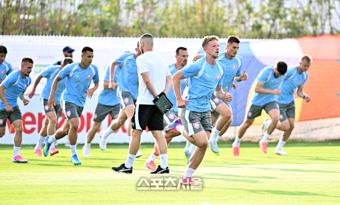 [포토]한국전 대비하는 체코 대표팀