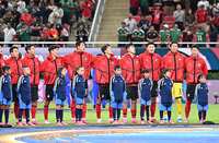 [포토]한국-체코, 목 놓아 부르는 애국가