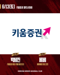 ‘스페셜 유니폼 착용’ 키움, 13일 한화전서 ‘키움증권 파트너데이’ 개최