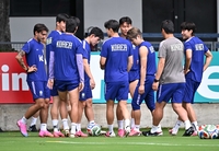 [포토]대표팀 훈련, 술래는 과연...