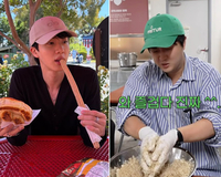 “형이었어?” BTS 진 친형…훨칠한 키, 수줍은 미소까지 닮았다