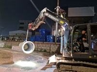오산시, 삼미초 후문 침수 예방 하수관로 공사 완료