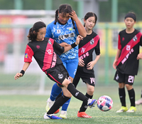 [포토] 서울WFC 장은교 ‘빈 틈이 보여’