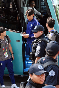 [포토]몬테레이 숙소에 도착하는 손흥민