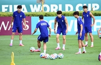 [포토]남아공과의 결전 준비하는 축구대표팀