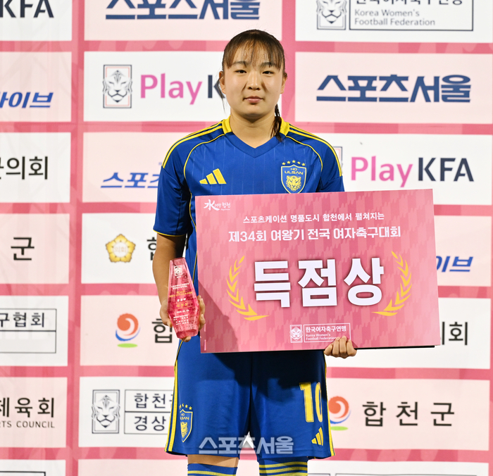 [포토] 현대청운중 임지혜, 여옹기 득점상 수상