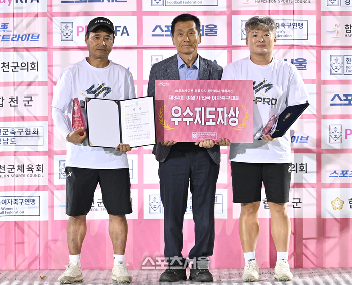 [포토] 사하WFC 정수진 감독-박영호 코치 ‘우수지도자상 수상’